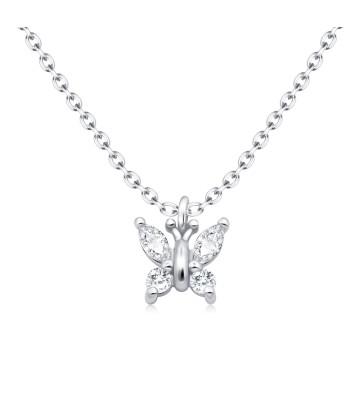 Shining Butterfly Silver Necklace SPE-5771